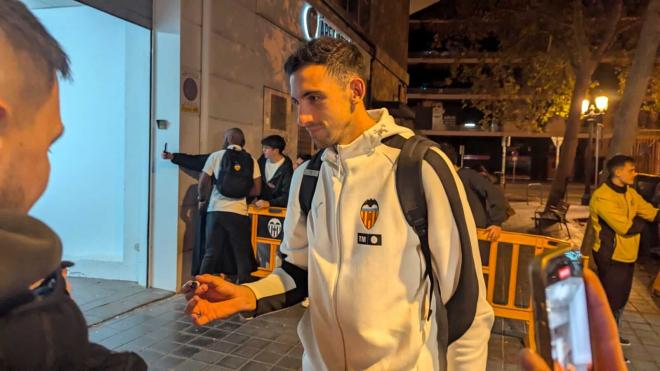 Convocatoria del Valencia CF en autobús