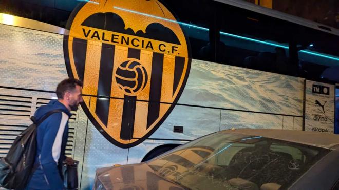Convocatoria del Valencia CF en autobús