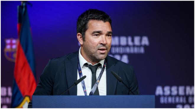 Deco, en la Asamblea General Ordinaria 2024 del FC Barcelona. (Europa Press)