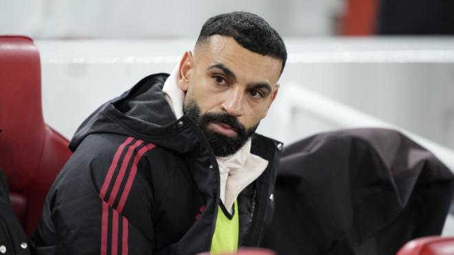 Mohamed Salah en el banquillo (Europa Press)