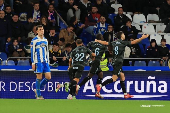 Lance del Dépor-Castellón en Riazor (Foto: LALIGA).