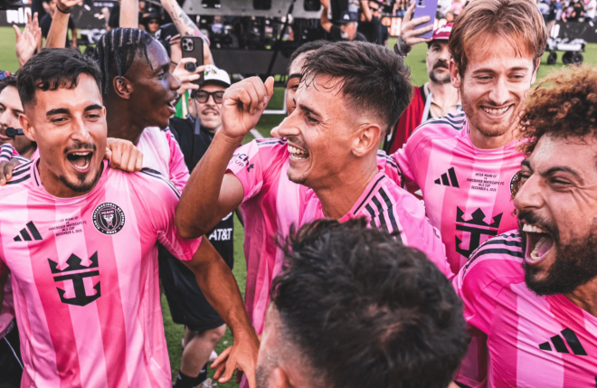 Tadeo Allende celebrando la MLS (Foto: Inter de Miami).