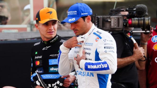 Carlos Sainz y Lando Norris, en Abu Dhabi (Foto: Europa Press).