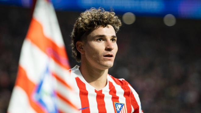 Julián Álvarez en un partido con el Atlético de Madrid (Cordon Press)