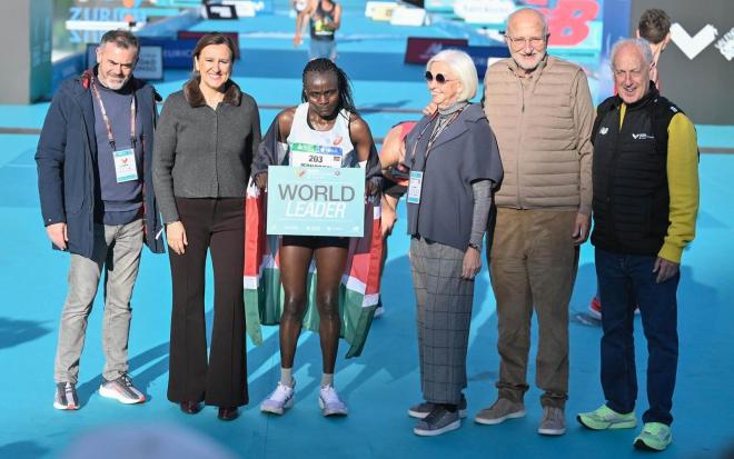 Maria José Catalá en el Maratón Valencia