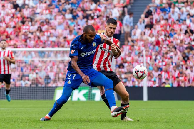 Nabil Aberdin, durante su etapa en el Getafe (Foto: Cordon Press).