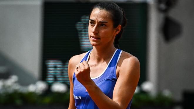 Caroline García jugando al tenis en Roland Garros (Europa Press)