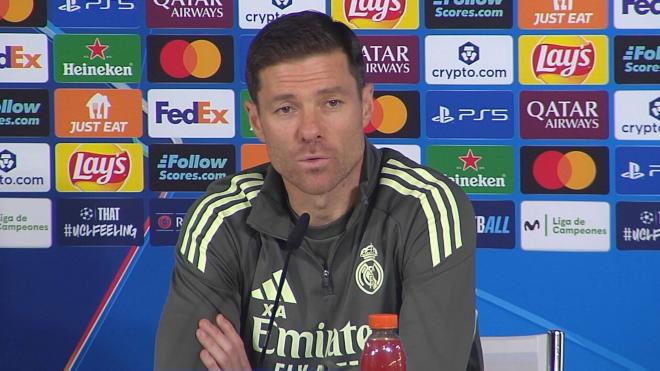 Xabi Alonso, en sala de prensa.
