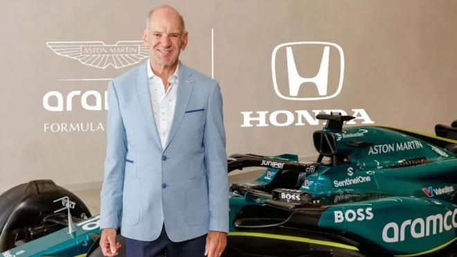 Adrian Newey, en su presentación con Aston Martin
