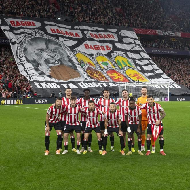 Este es el once que sacaba Valverde ante el PSG en la Champions League (Foto: Athletic Club).