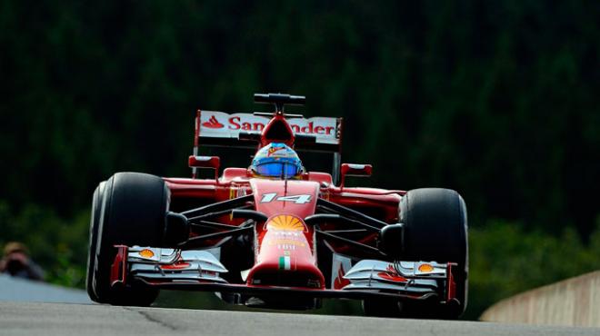 Fernando Alonso, este sábado en Spa. (FOTO: Ferrari).