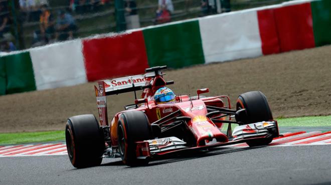 Alonso, en la clasificación en Suzuka.