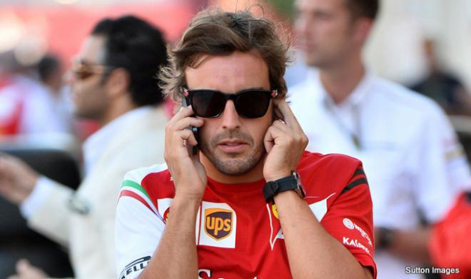 Alonso, en un Gran Premio.