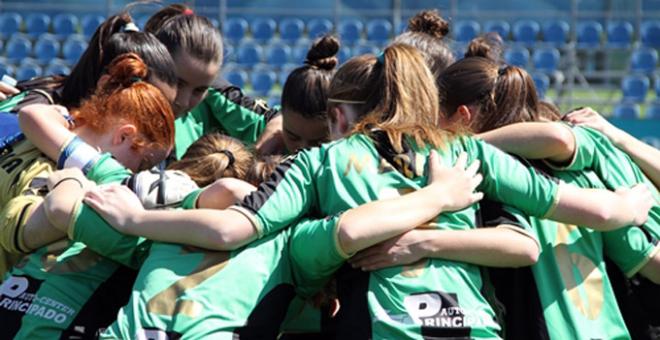 Las jugadoras, en un partido.