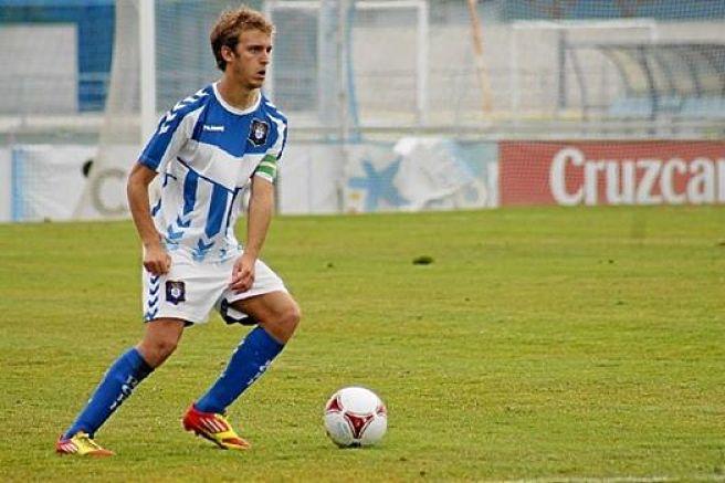 Merino en su etapa como jugador del Recre.