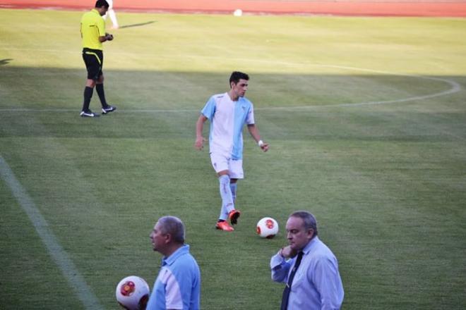 Fran Pastor el día de su debut con el Compostela (FOTO: Composnews.)