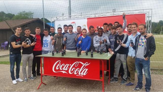 La plantilla del Oviedo, este martes. (FOTO: realoviedo.es).