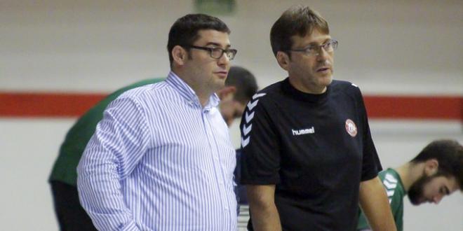 Juan de Álvaro y Juan Arribas, en el Palacio. (FOTO: Rodrigo Medina).