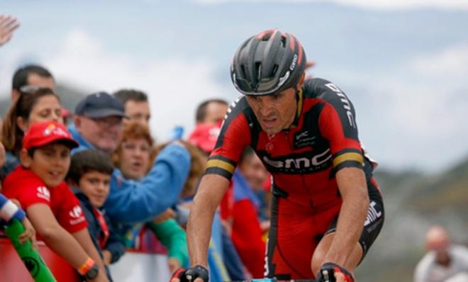 Samuel Sánchez, llegando a meta. (FOTO: BMC).