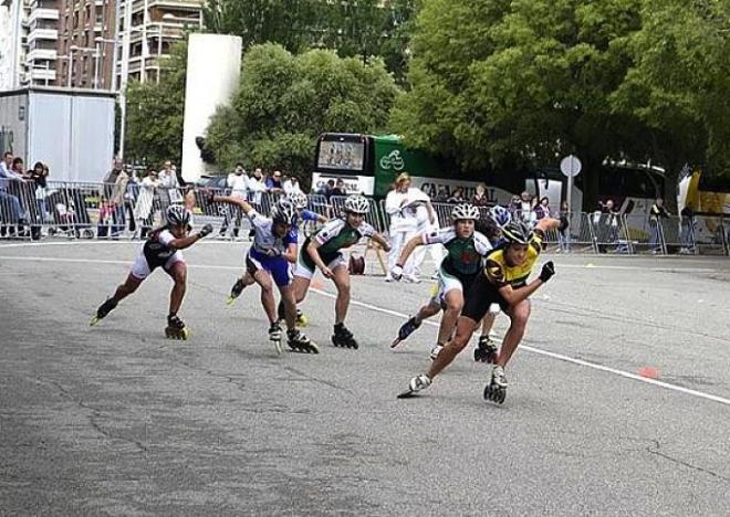 Un momento de la competición disputada en Pamplona (FOTO: Diario de Navarra.)