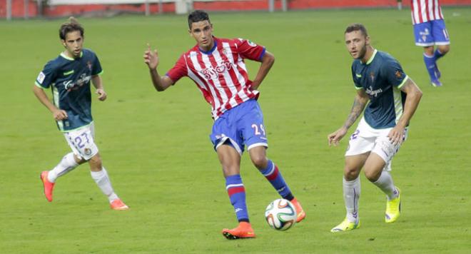 Rachid, en el choque copero frente al Valladolid. (FOTO: Rodrigo Medina).