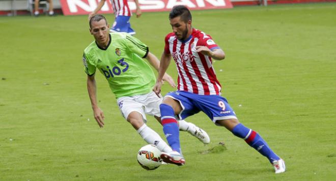 Guerrero, en un partido con el Sporting. (FOTO: Rodrigo Medina).