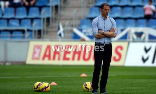 Alberto López, en un partido esta temporada.