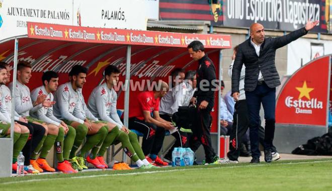 Abelardo, esta tarde en el municipal de Palamós.