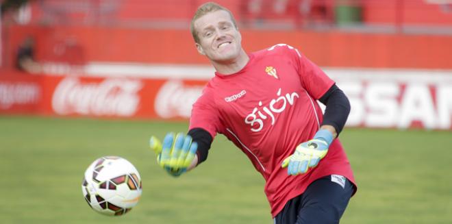 Alberto, durante un entrenamiento. (FOTO: Rodrigo Medina).