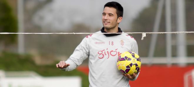 Isma López, en un entrenamiento en Mareo. (FOTO: Rodrigo Medina).