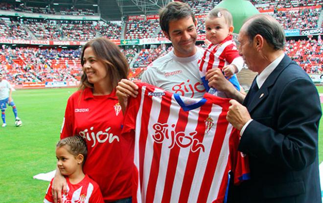 Iván Hernández, en su despedida como jugador.