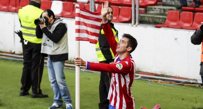 Jony, celebrando un gol esta temporada. (FOTO: Rodrigo Medina).