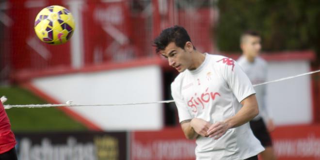 Luis Hernández, en un entrenamiento. (FOTO: Rodrigo Medina).