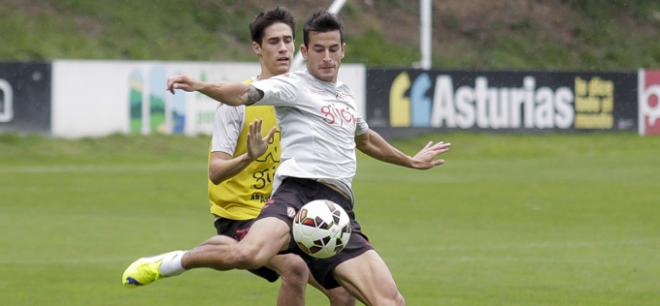 Luis Hernández, en un entrenamiento. (FOTO: Rodrigo Medina).