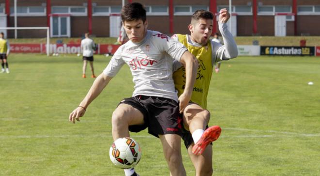 Jorge Meré, en un entrenamiento. (FOTO: Rodrigo Medina).