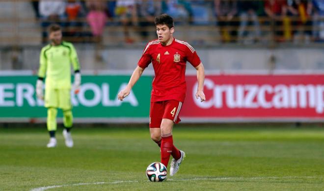 Jorge Meré, con la selección española.