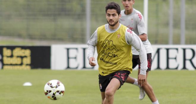 Nacho Cases, en un entrenamiento. (FOTO: Rodrigo Medina).