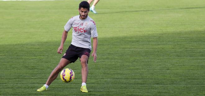 Nacho Cases, en un entrenamiento. (FOTO: Rodrigo Medina).