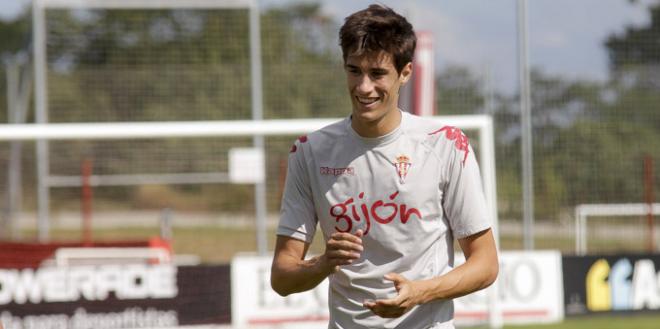 Pablo Pérez, entrenándose en Mareo. (FOTO: Rodrigo Medina).