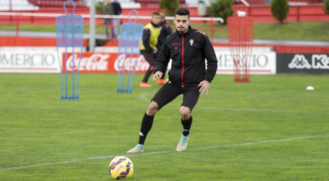 Sergio Álvarez, en un entrenamiento. (FOTO: Rodrigo Medina).