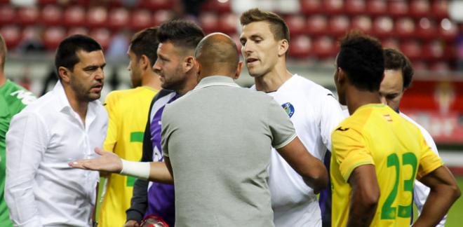 Guaita, contrariado, al término de la tanda de penaltis. (FOTO: Rodrigo Medina).