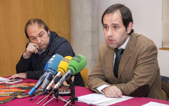 El presidente Diego del Valle y su vicepresidente Fidel Delgado, en una rueda de prensa. (FOTO: Rodrigo Medina).