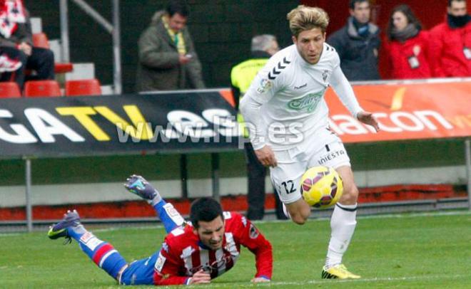 Keko, esta temporada en El Molinón.