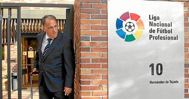 Javier Tebas, presidente de la LFP.