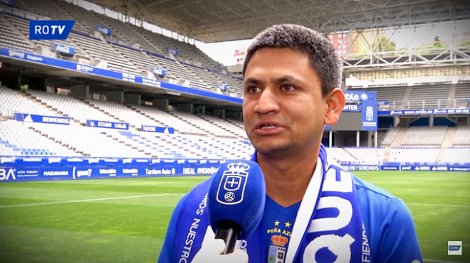 Krishna Puri, seguidor nepalí del Real Oviedo (Foto: Real Oviedo).