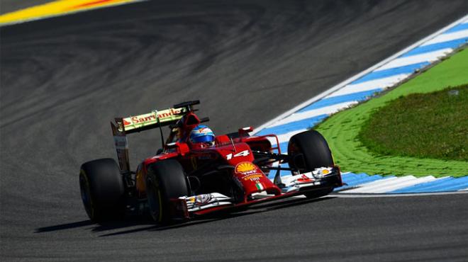 Fernando Alonso, este sábado en la clasificación. (FOTO: Ferrari).