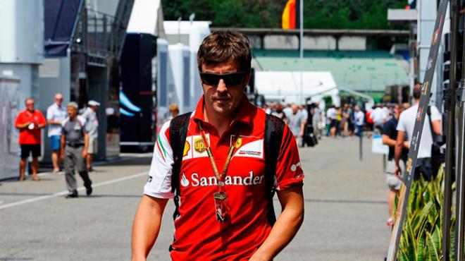 El piloto asturiano, en Hockenheim. (FOTO: Ferrari).