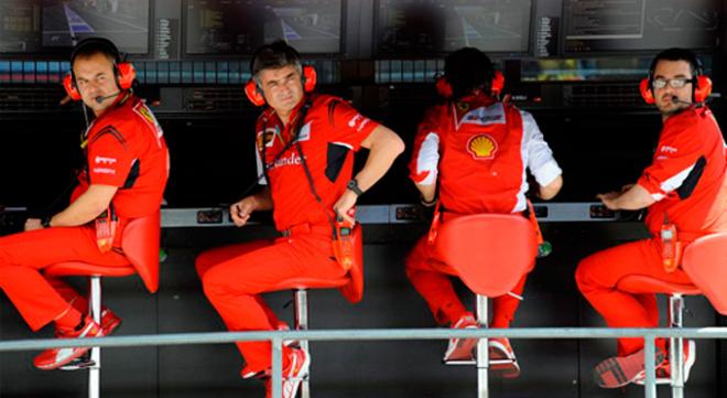 El muro de Ferrari, en un Gran Premio de esta temporada.