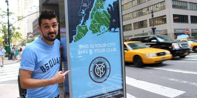 David Villa en Nueva York.