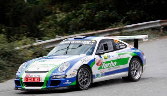 Óscar Palacio en la pasada edición del 50 Rally Príncipe de Asturias (Foto: Lorena Francos)